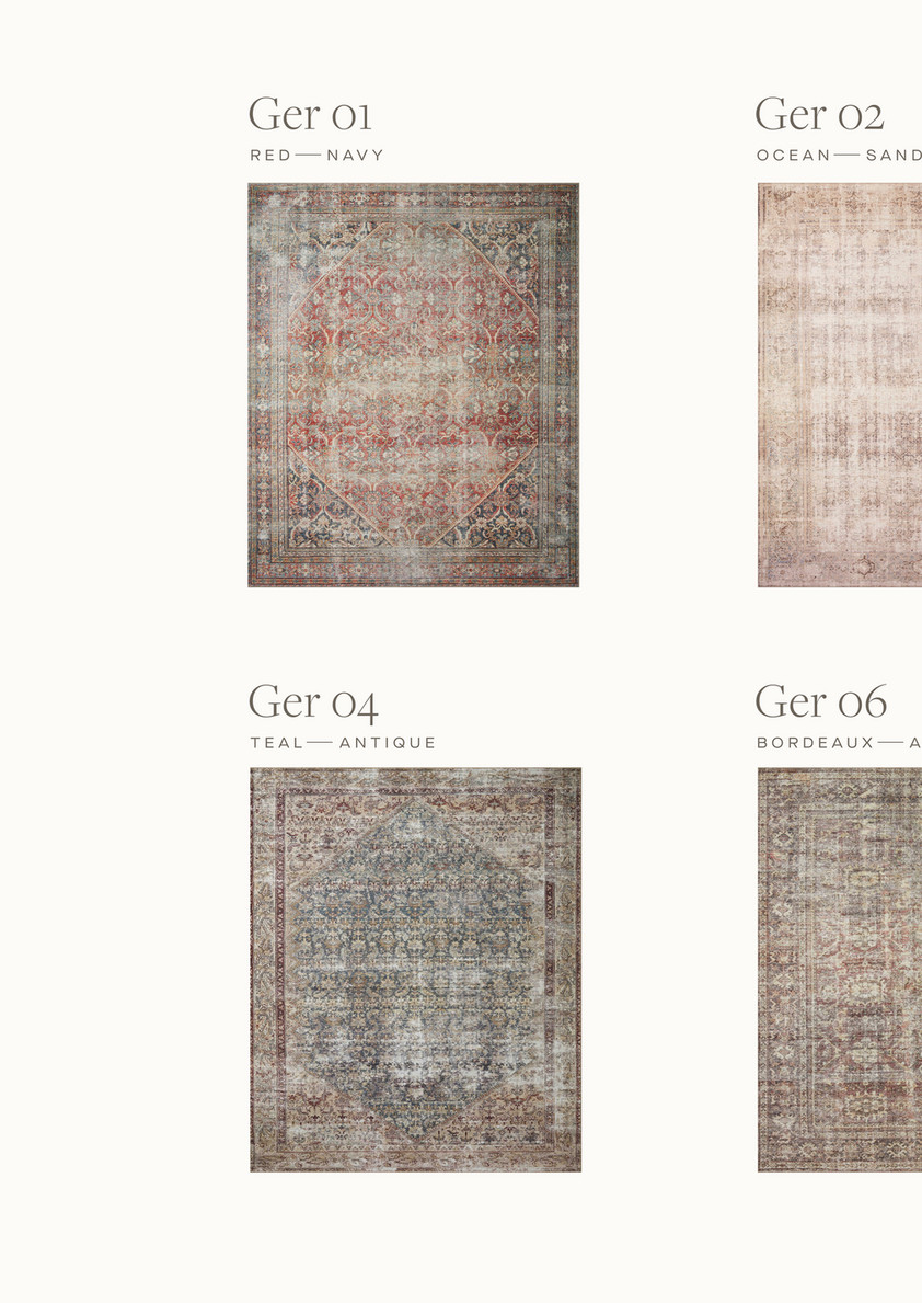 Georgie GER-06 Bordeaux Antique Area Rug - Amber Lewis x Loloi